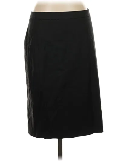 Pre-owned Jcrew Wool Skirt In Black