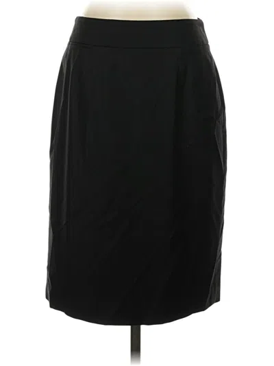 Pre-owned Jcrew Wool Skirt In Black