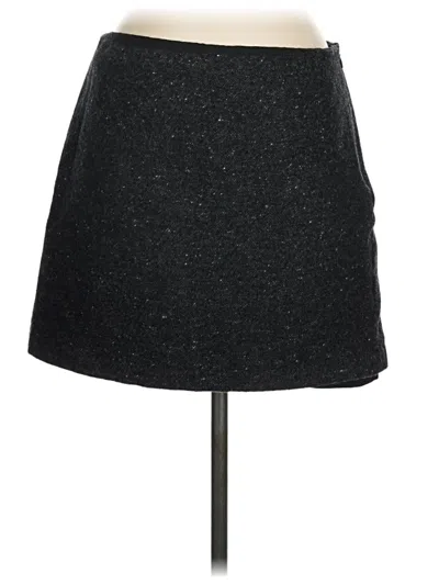 Pre-owned Jcrew Wool Skirt In Black