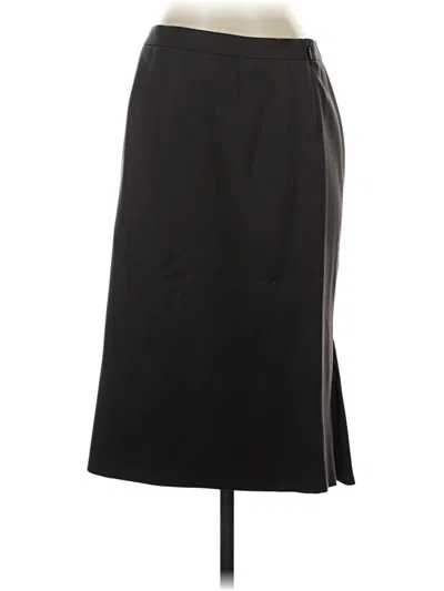 Pre-owned Jcrew Wool Skirt In Black