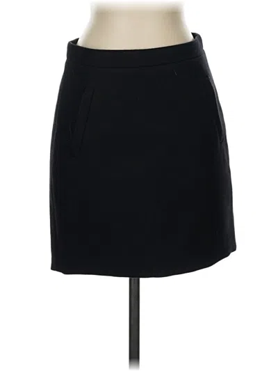 Pre-owned Jcrew Wool Skirt In Black