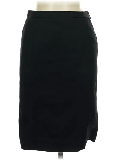 Pre-owned Jcrew Wool Skirt In Black