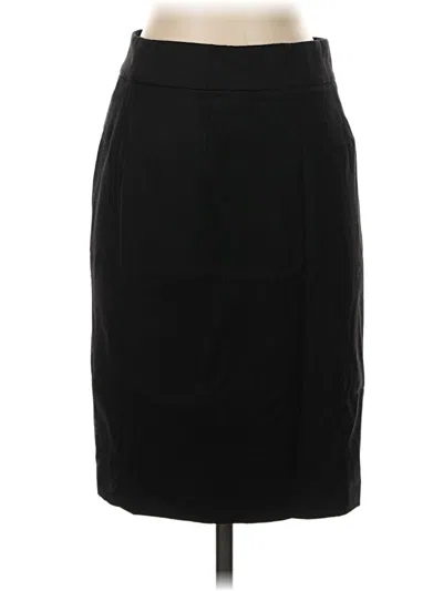Pre-owned Jcrew Wool Skirt In Black