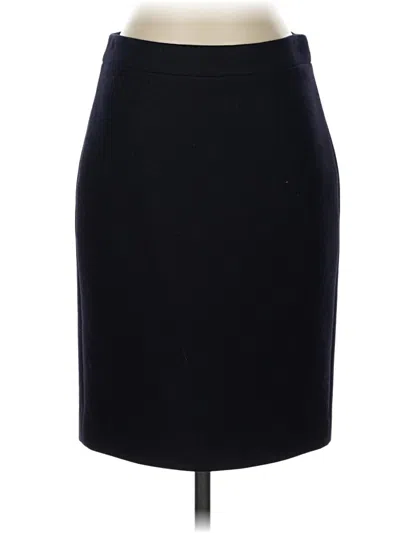 Pre-owned Jcrew Wool Skirt In Black