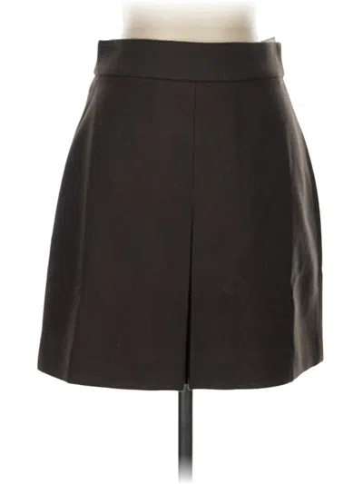 Pre-owned Jcrew Wool Skirt In Black