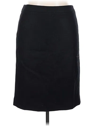 Pre-owned Jcrew Wool Skirt In Black