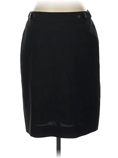 Pre-owned Jcrew Wool Skirt In Black