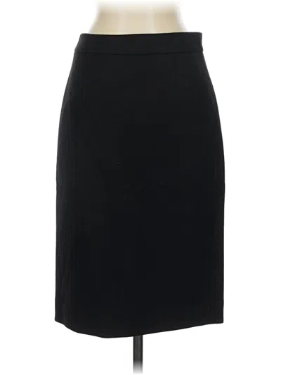 Pre-owned Jcrew Wool Skirt In Black