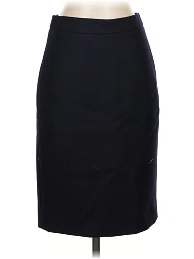 Pre-owned Jcrew Wool Skirt In Black