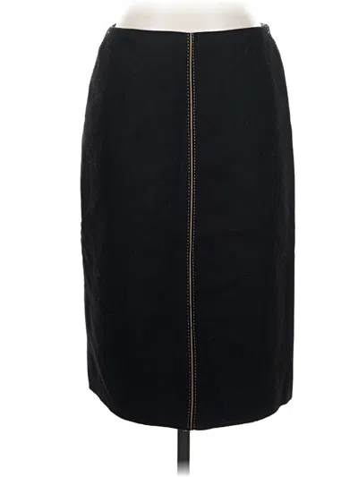 Pre-owned Jcrew Wool Skirt In Black