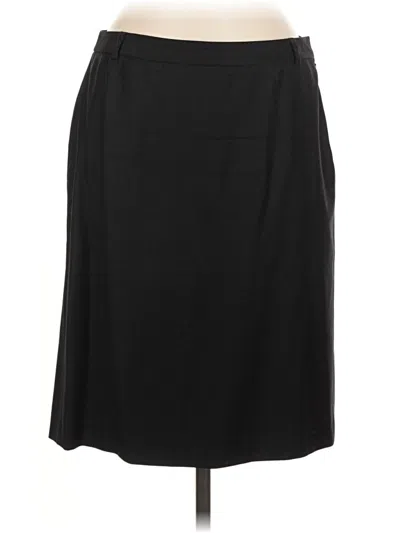 Pre-owned Jcrew Wool Skirt In Black