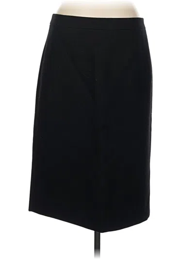 Pre-owned Jcrew Wool Skirt In Black