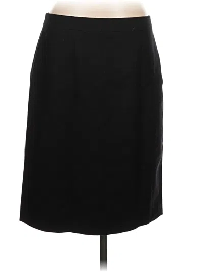 Pre-owned Jcrew Wool Skirt In Black