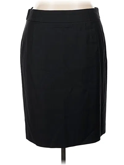 Pre-owned Jcrew Wool Skirt In Black