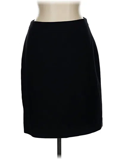 Pre-owned Jcrew Wool Skirt In Black