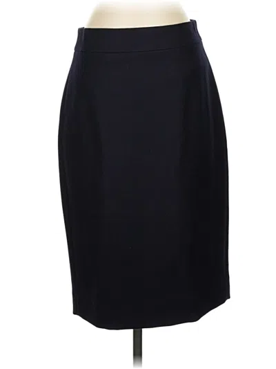 Pre-owned Jcrew Wool Skirt In Black