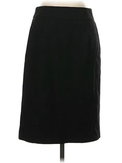 Pre-owned Jcrew Wool Skirt In Black