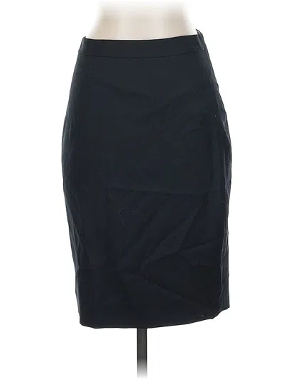 Pre-owned Jcrew Wool Skirt In Black