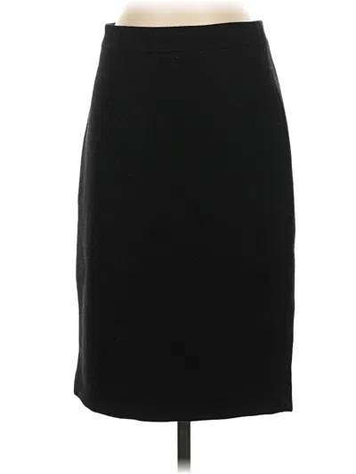 Pre-owned Jcrew Wool Skirt In Black