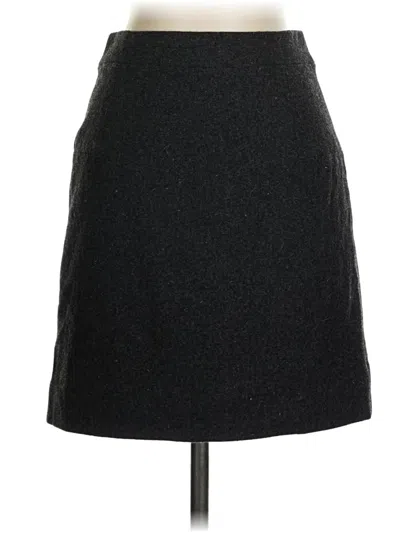 Pre-owned Jcrew Wool Skirt In Black