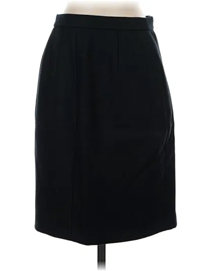 Pre-owned Jcrew Wool Skirt In Black