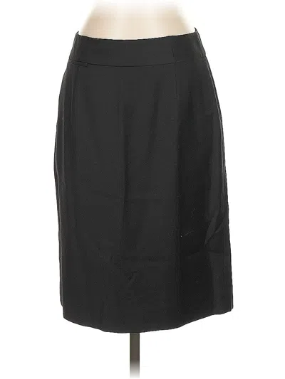 Pre-owned Jcrew Wool Skirt In Black