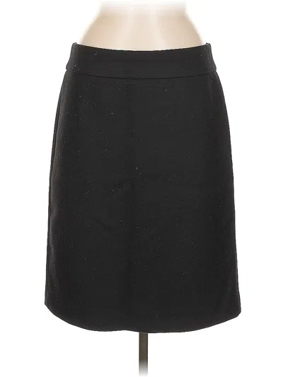 Pre-owned Jcrew Wool Skirt In Black