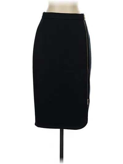 Pre-owned Jcrew Wool Skirt In Black