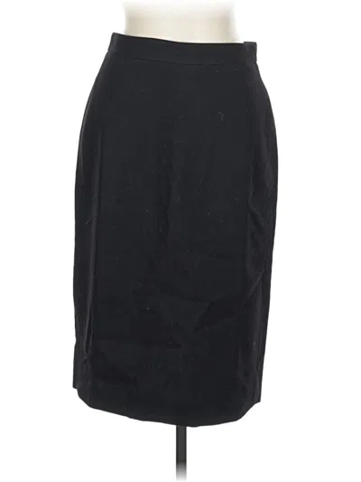 Pre-owned Jcrew Wool Skirt In Black