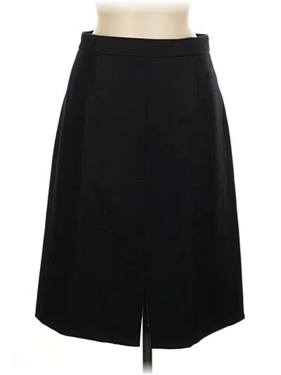 Pre-owned Jcrew Wool Skirt In Black