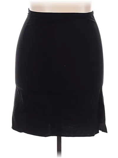 Pre-owned Jcrew Wool Skirt In Black