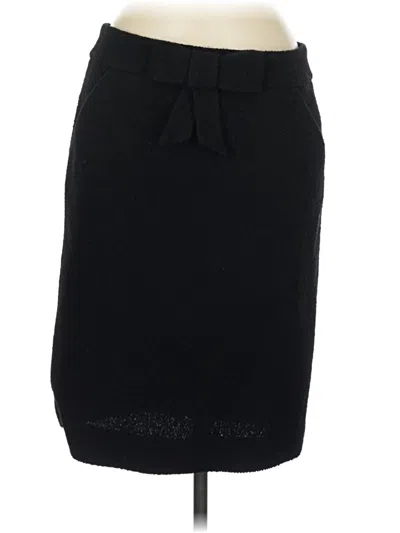 Pre-owned Jcrew Wool Skirt In Black