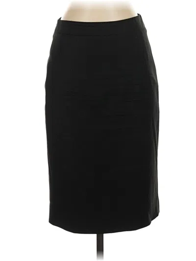 Pre-owned Jcrew Wool Skirt In Black