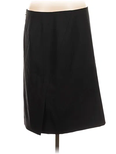 Pre-owned Jcrew Wool Skirt In Black