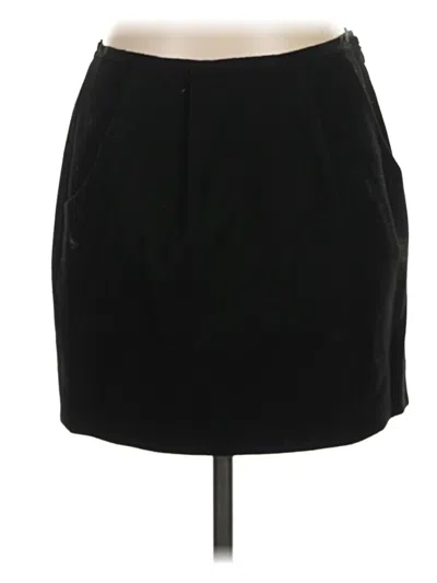 Pre-owned Jcrew Wool Skirt In Black