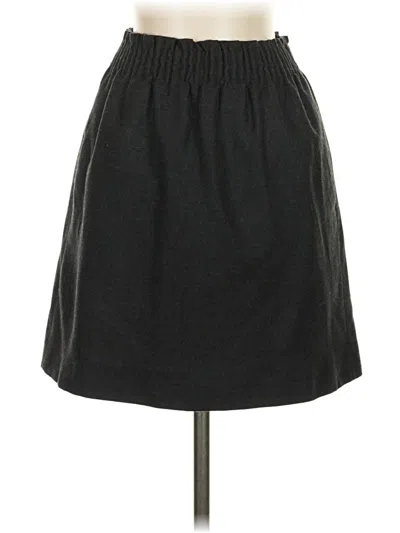 Pre-owned Jcrew Wool Skirt In Black
