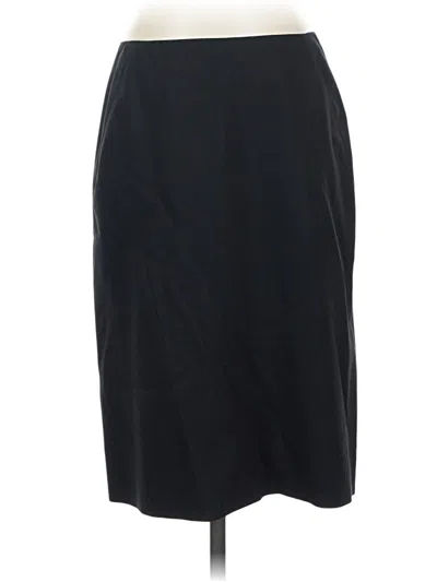 Pre-owned Jcrew Wool Skirt In Black