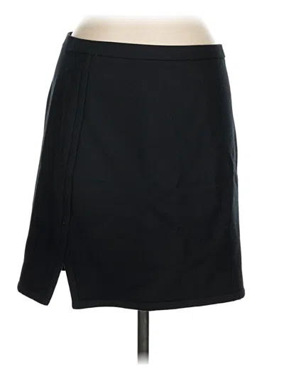 Pre-owned Jcrew Wool Skirt In Black