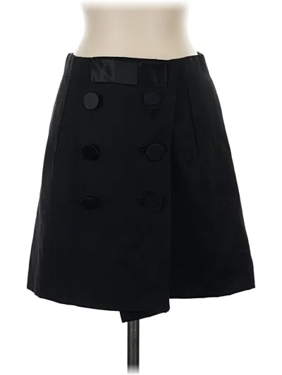Pre-owned Jcrew Wool Skirt In Black