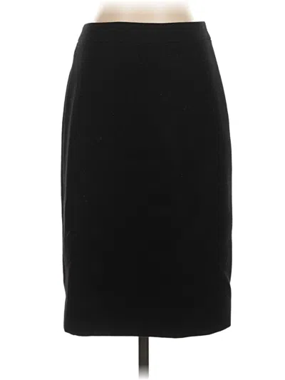 Pre-owned Jcrew Wool Skirt In Black
