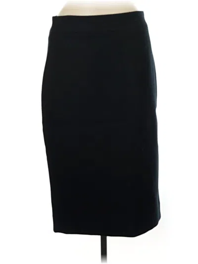 Pre-owned Jcrew Wool Skirt In Black