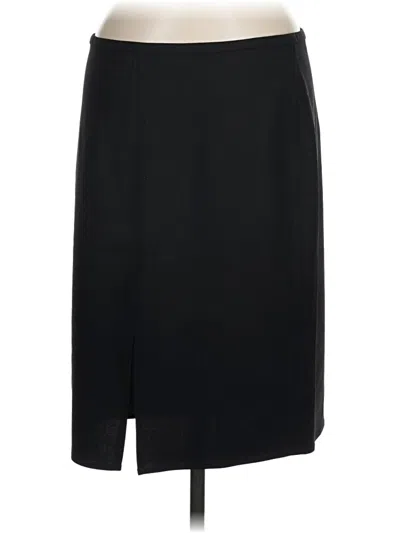 Pre-owned Jcrew Wool Skirt In Black