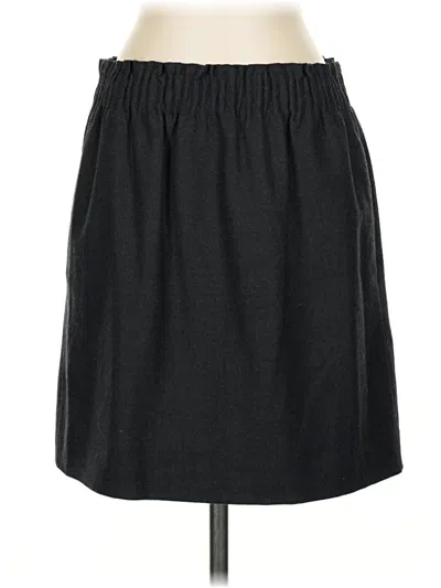 Pre-owned Jcrew Wool Skirt In Black