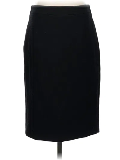 Pre-owned Jcrew Wool Skirt In Black