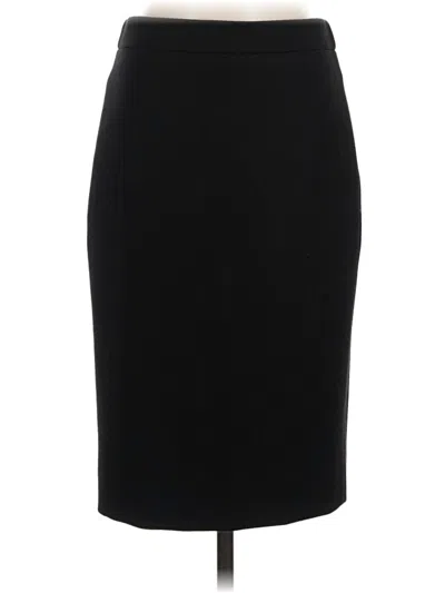Pre-owned Jcrew Wool Skirt In Black