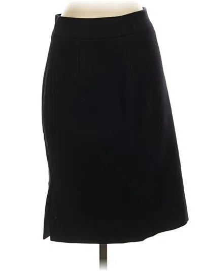 Pre-owned Jcrew Wool Skirt In Black