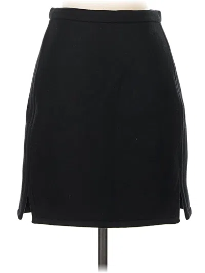 Pre-owned Jcrew Wool Skirt In Black