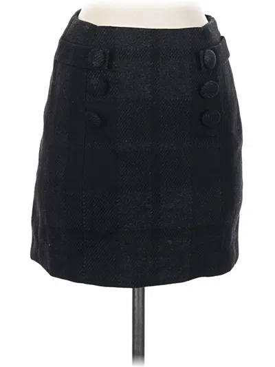 Pre-owned Jcrew Wool Skirt In Black