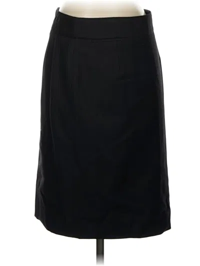 Pre-owned Jcrew Wool Skirt In Black
