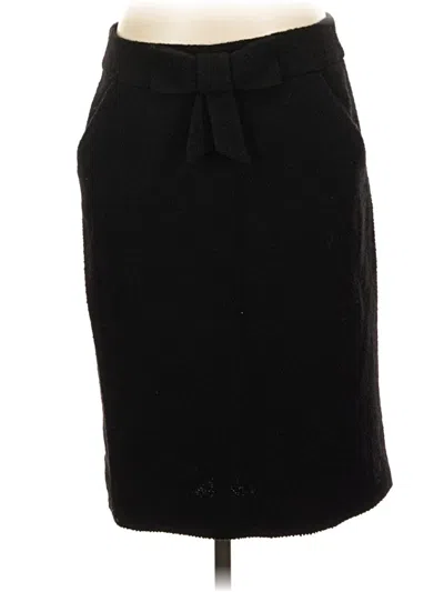 Pre-owned Jcrew Wool Skirt In Black